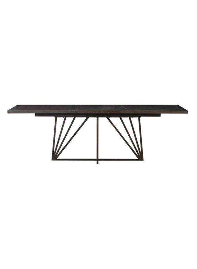 ebb & flow Side Table Luxurious - Graham Collection In Brown Wood Oak - Used Next To Sofa As Coffee Corner Brown 183x76x102cm  - Image 4
