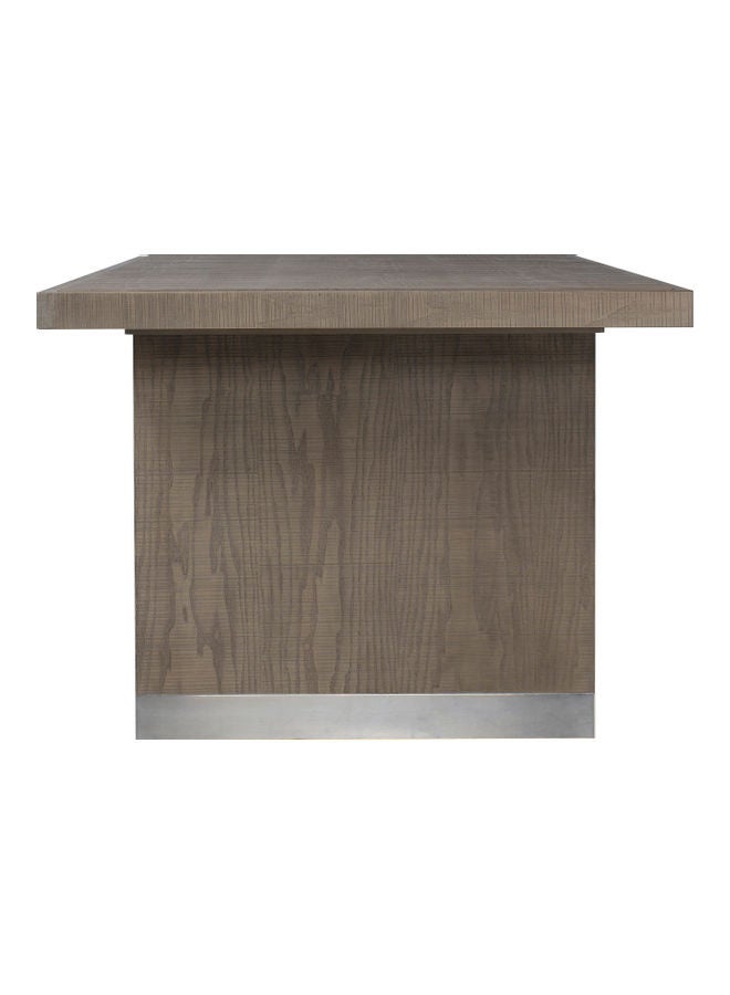 ebb & flow - Dining Table Luxurious - 8 Seater - Dining Table - Grey Wood Rectangular Dining Table - Grey 183x76x102cm - Image 1