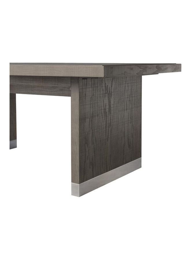 ebb & flow - Dining Table Luxurious - 8 Seater - Dining Table - Grey Wood Rectangular Dining Table - Grey 183x76x102cm - Image 1