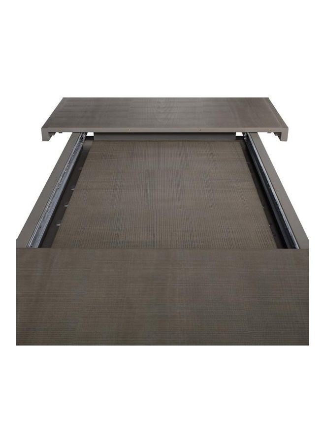 ebb & flow - Dining Table Luxurious - 8 Seater - Dining Table - Grey Wood Rectangular Dining Table - Grey 183x76x102cm - Image 1