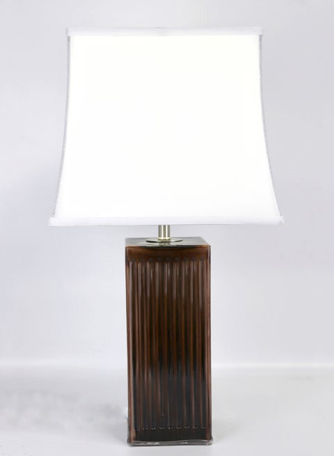 Modern Design Glass Table Lamp Unique Luxury Quality Material for the Perfect Stylish Home RSN71010-C Brown 13 x 24