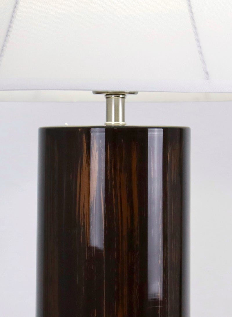 ebb & flow Modern Design Glass Table Lamp Unique Luxury Quality Material for the Perfect Stylish Home RSN71011-B Gold/Brown 15.16 x 24  - Image 2