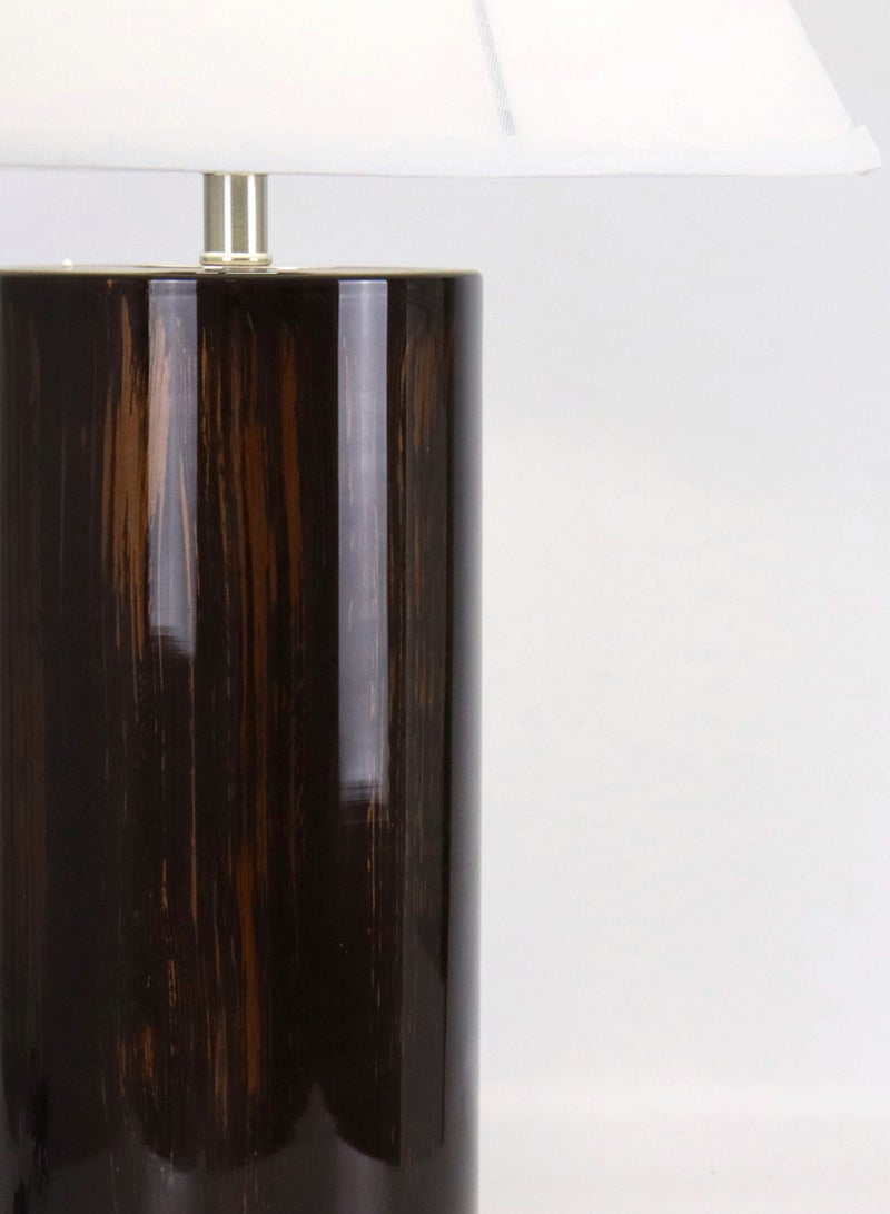 ebb & flow Modern Design Glass Table Lamp Unique Luxury Quality Material for the Perfect Stylish Home RSN71011-B Gold/Brown 15.16 x 24  - Image 4