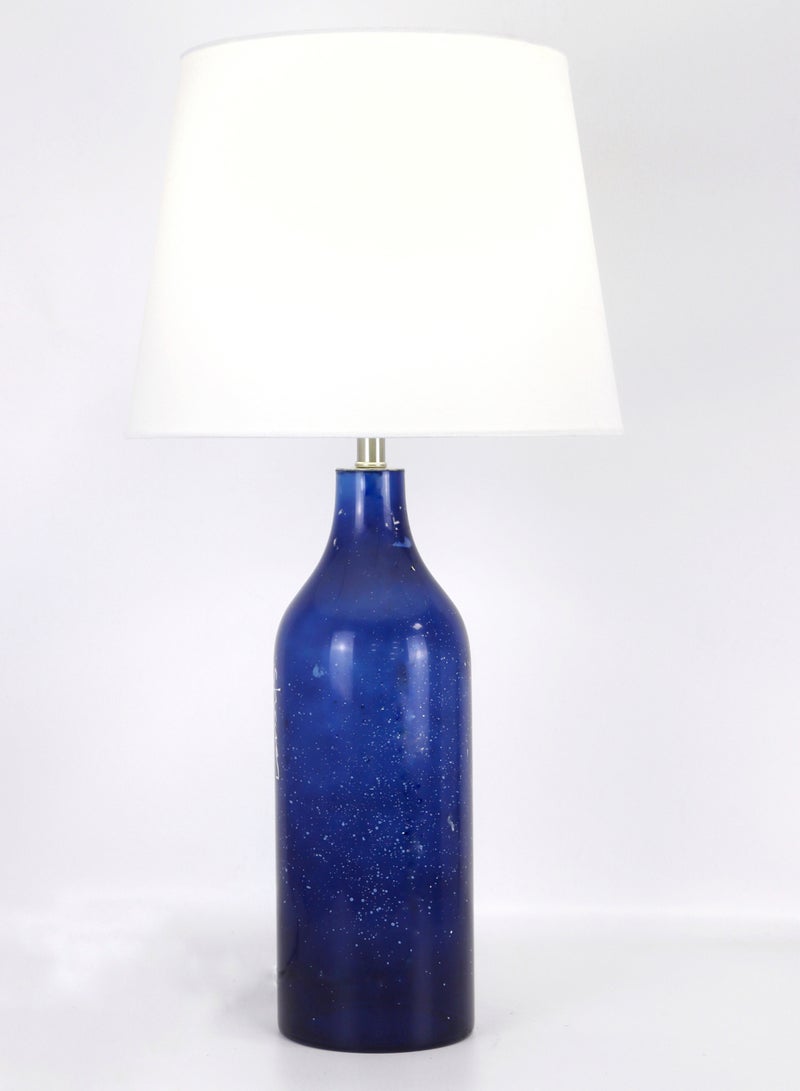 ebb & flow - Modern Design Glass Table Lamp Unique Luxury Quality Material for the Perfect Stylish Home RSN71016 Blue 13 x 26 - Image 1
