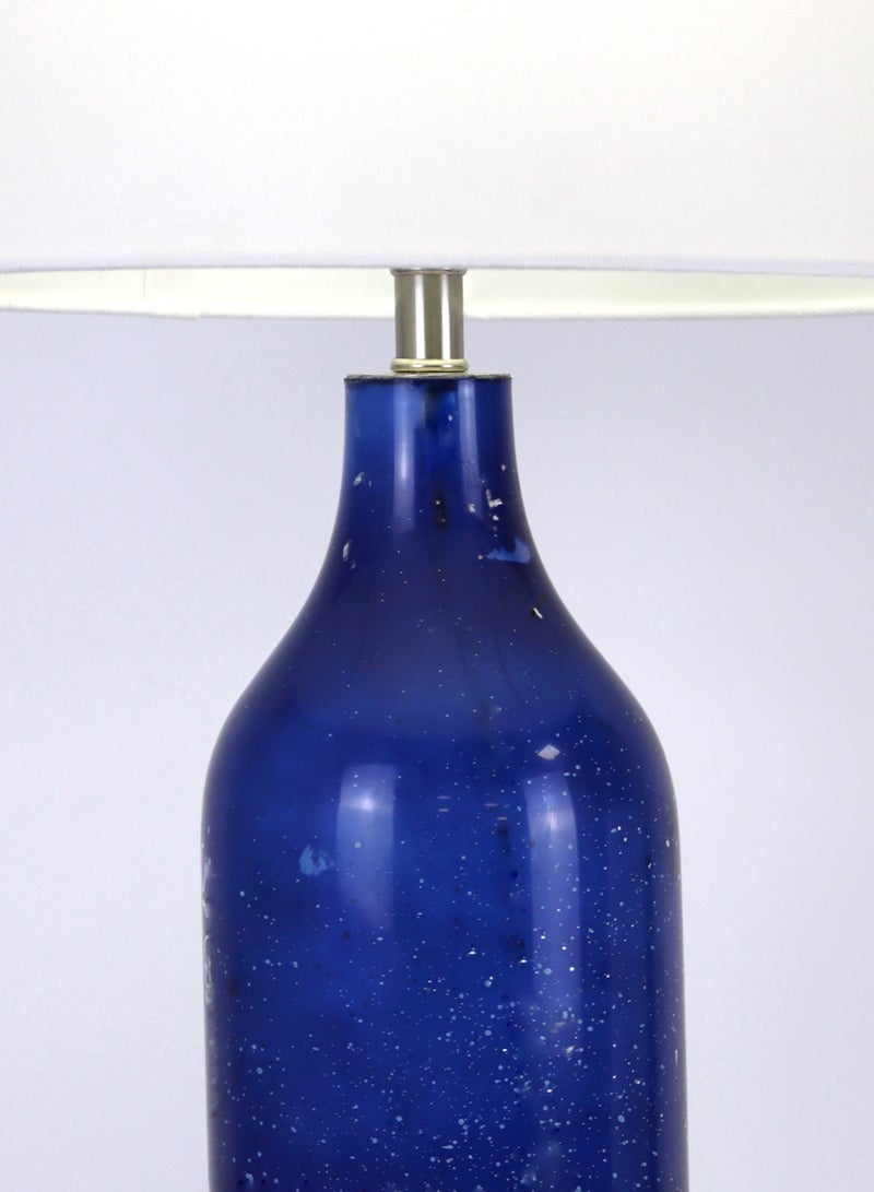 ebb & flow - Modern Design Glass Table Lamp Unique Luxury Quality Material for the Perfect Stylish Home RSN71016 Blue 13 x 26 - Image 1