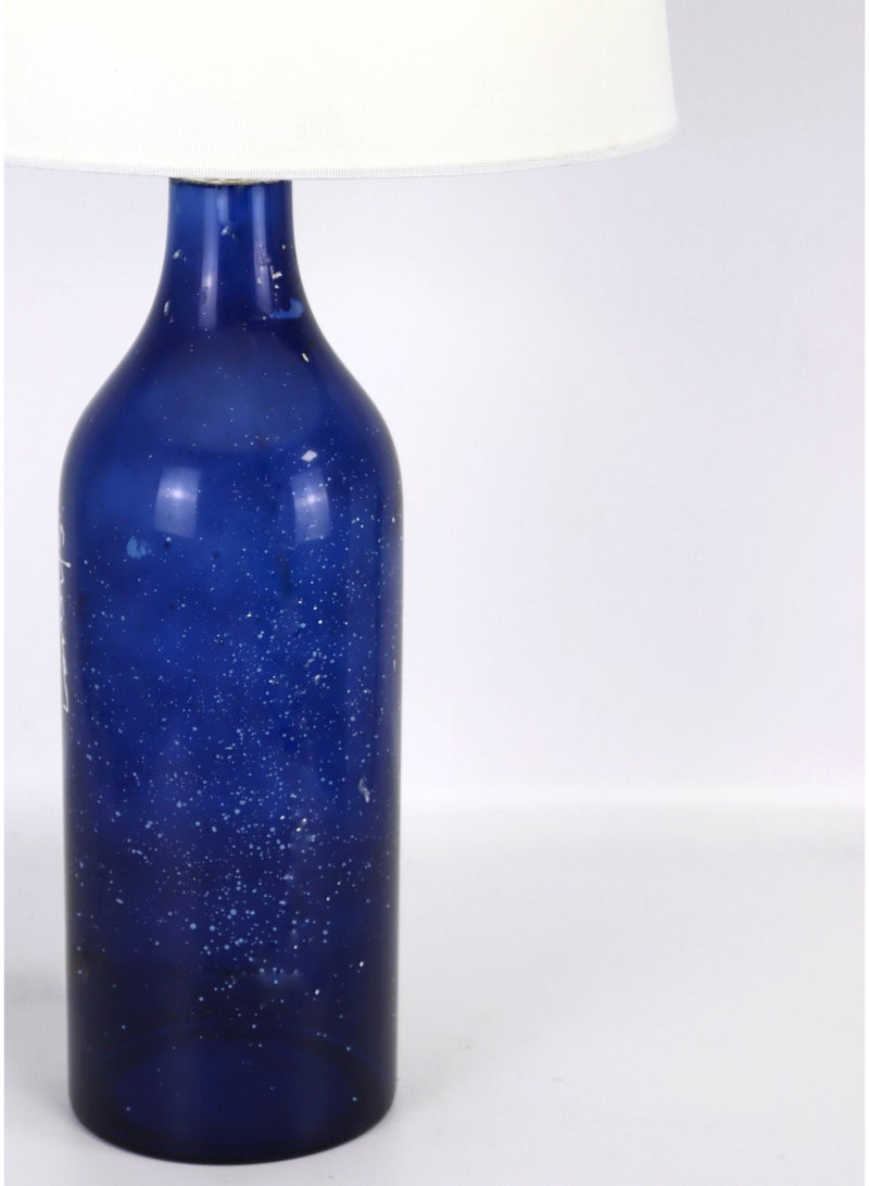 ebb & flow - Modern Design Glass Table Lamp Unique Luxury Quality Material for the Perfect Stylish Home RSN71016 Blue 13 x 26 - Image 1