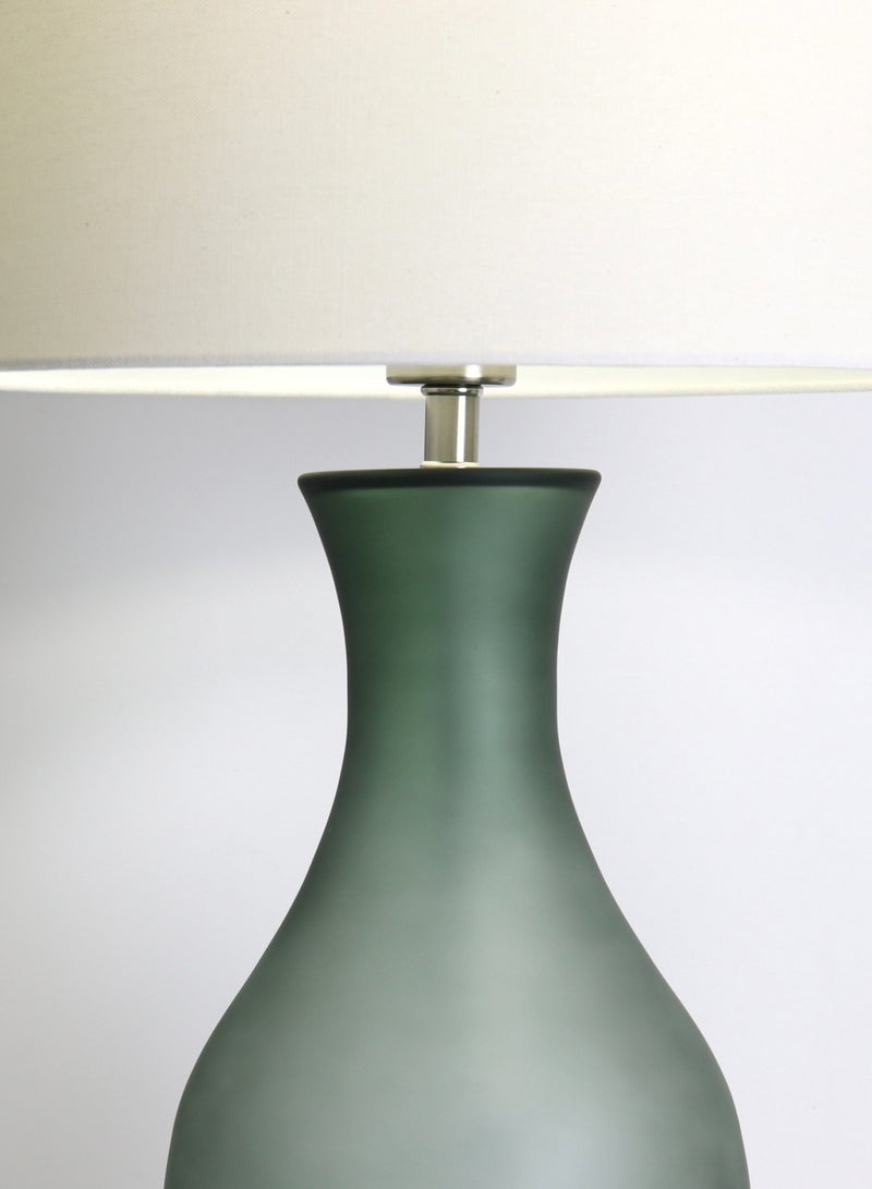 ebb & flow - Modern Design Glass Table Lamp Unique Luxury Quality Material for the Perfect Stylish Home RSN71019 Smoke 15 x 27.5 - Image 1