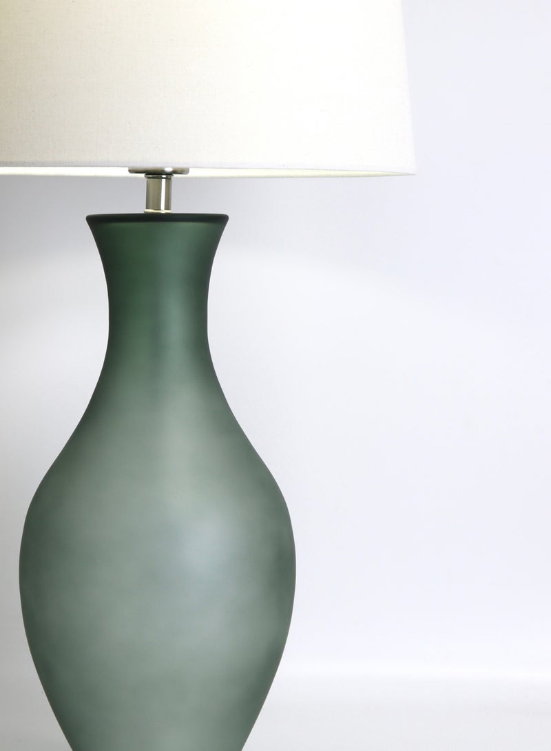 ebb & flow - Modern Design Glass Table Lamp Unique Luxury Quality Material for the Perfect Stylish Home RSN71019 Smoke 15 x 27.5 - Image 1