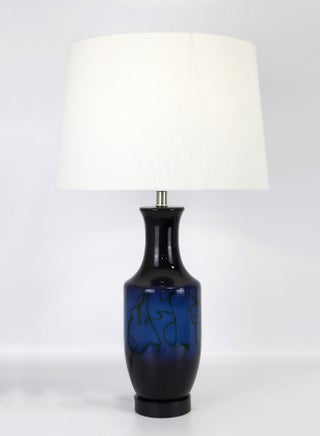 Modern Design Glass Table Lamp Unique Luxury Quality Material for the Perfect Stylish Home RSN71022 Blue 15 x 25.5 - v1647530060/N44586562A_1