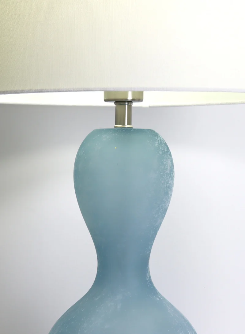 Switch Modern Design Glass Table Lamp Unique Luxury Quality Material for the Perfect Stylish Home RSN71025 Blue 15 x 26 Blue 15 x 26inch