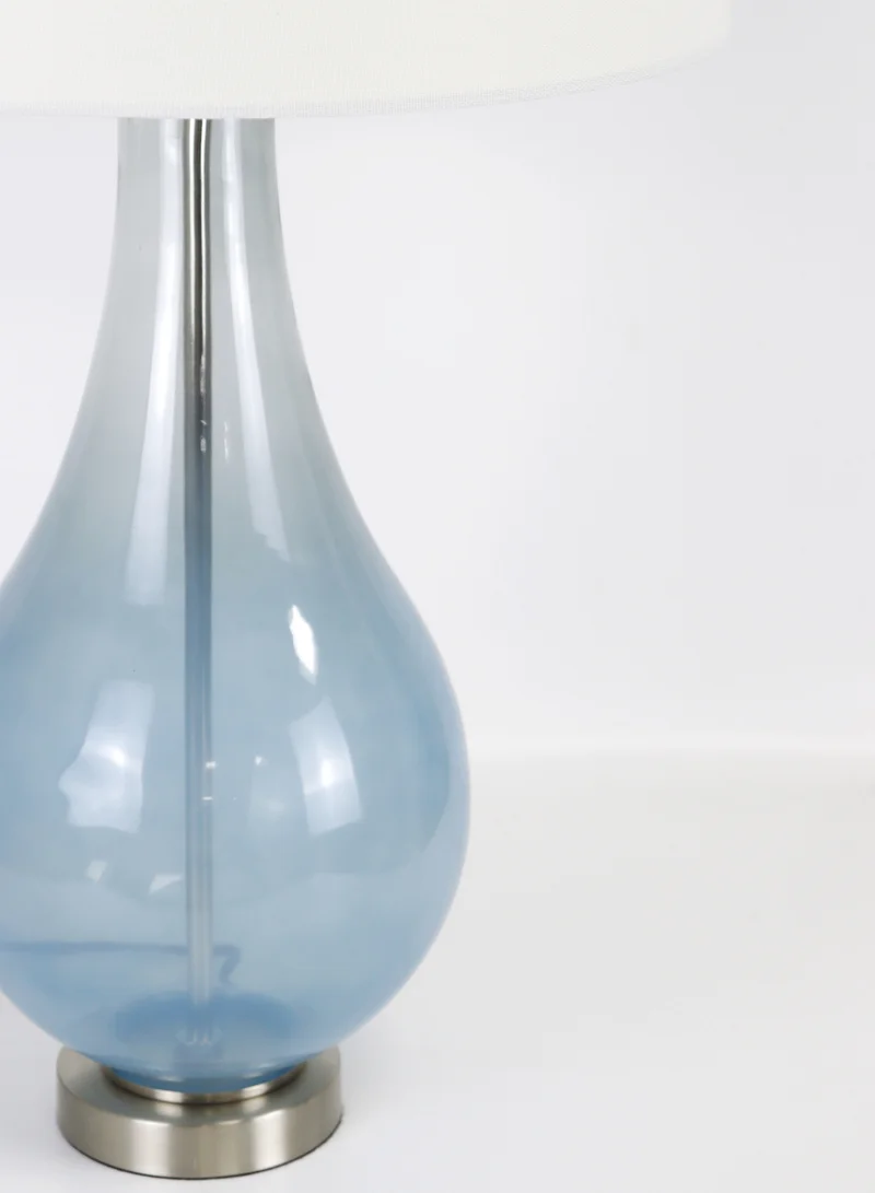 Switch Modern Design Glass Table Lamp Unique Luxury Quality Material for the Perfect Stylish Home RSN71026 Blue/Clear 16 x 28.2 Blue/Clear 16 x 28.2inch