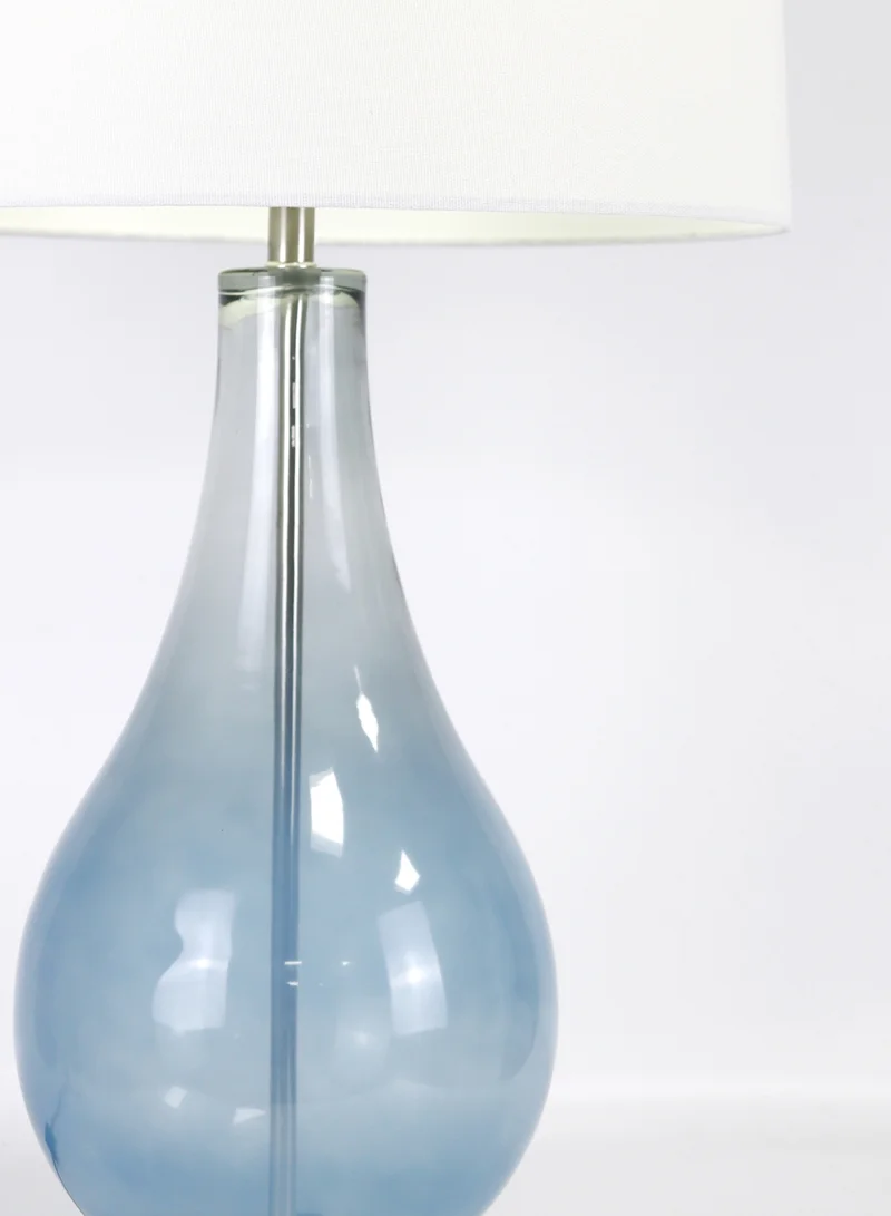 Switch Modern Design Glass Table Lamp Unique Luxury Quality Material for the Perfect Stylish Home RSN71026 Blue/Clear 16 x 28.2 Blue/Clear 16 x 28.2inch