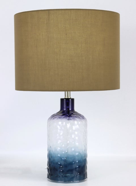 Modern Design Glass Table Lamp Unique Luxury Quality Material for the Perfect Stylish Home RSN71029 Blue 13 x 20.2