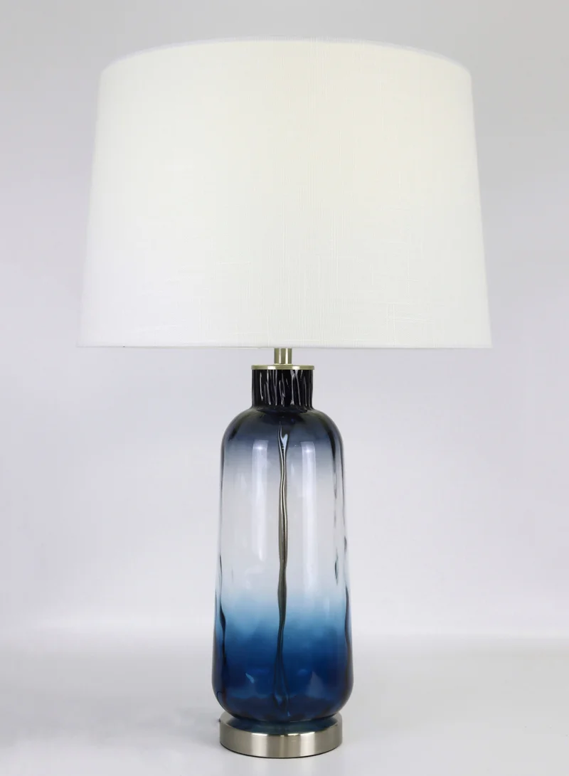 Switch Modern Design Glass Table Lamp Unique Luxury Quality Material for the Perfect Stylish Home RSN71031 Blue 17 x 27