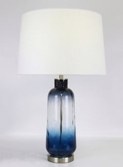 Switch Modern Design Glass Table Lamp Unique Luxury Quality Material for the Perfect Stylish Home RSN71031 Blue 17 x 27 Blue 17 x 27inch  - Image 1