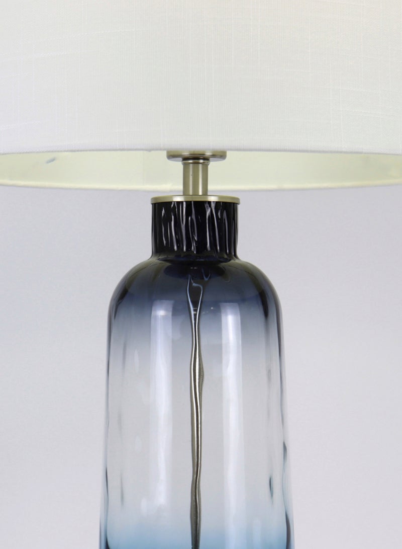 Switch Modern Design Glass Table Lamp Unique Luxury Quality Material for the Perfect Stylish Home RSN71031 Blue 17 x 27 Blue 17 x 27inch  - Image 2