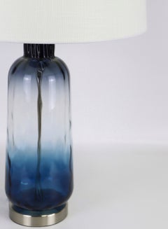 Switch Modern Design Glass Table Lamp Unique Luxury Quality Material for the Perfect Stylish Home RSN71031 Blue 17 x 27 Blue 17 x 27inch  - Image 3