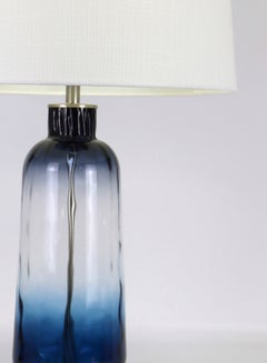 Switch Modern Design Glass Table Lamp Unique Luxury Quality Material for the Perfect Stylish Home RSN71031 Blue 17 x 27 Blue 17 x 27inch  - Image 4