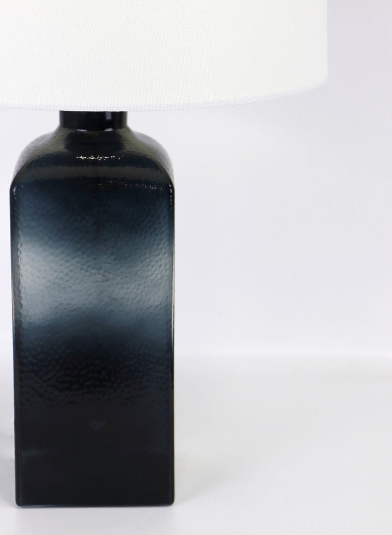 ebb & flow - Modern Design Glass Table Lamp Unique Luxury Quality Material for the Perfect Stylish Home RSN71038 Blue 16 x 25.5 - Image 1