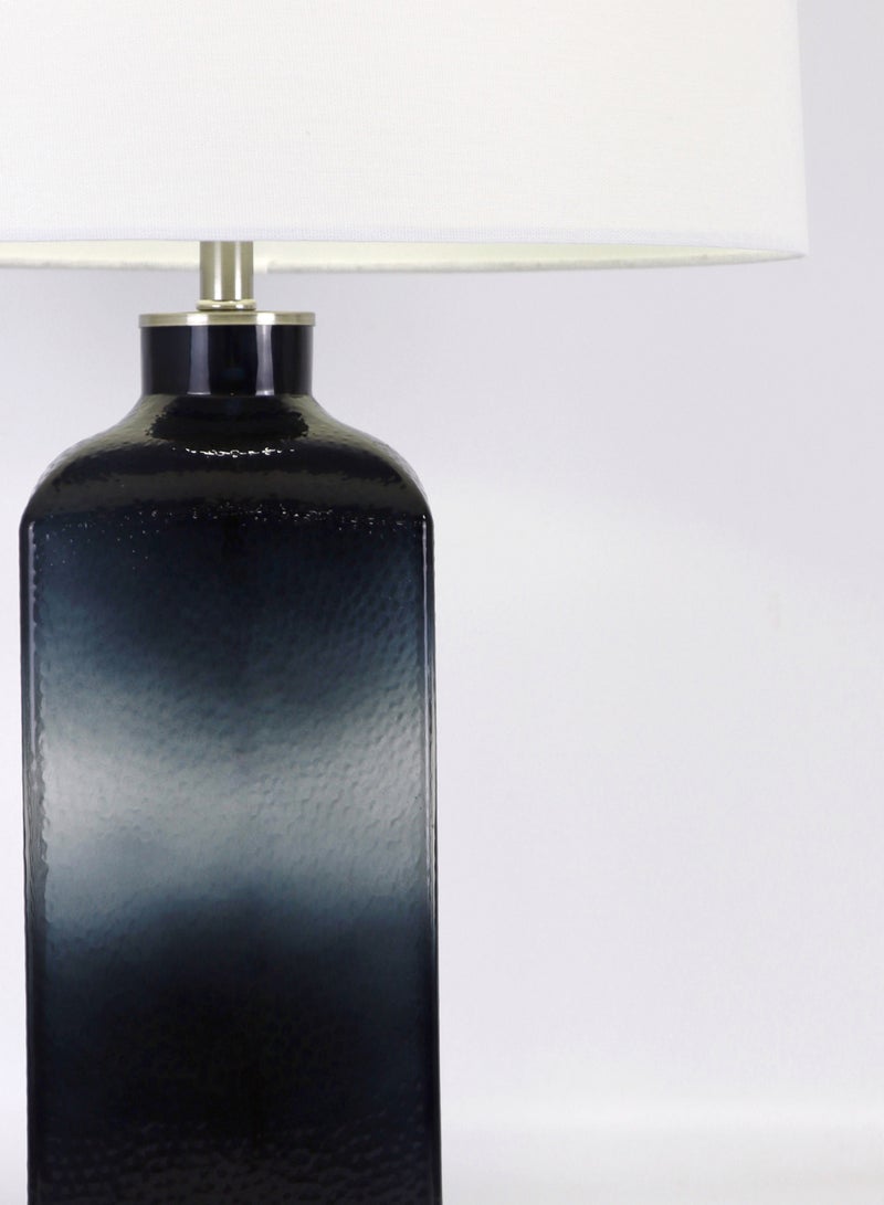 ebb & flow - Modern Design Glass Table Lamp Unique Luxury Quality Material for the Perfect Stylish Home RSN71038 Blue 16 x 25.5 - Image 1