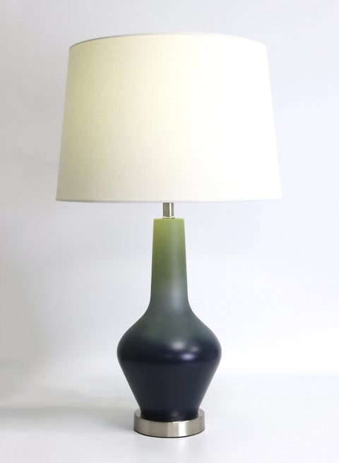 Modern Design Glass Table Lamp Unique Luxury Quality Material for the Perfect Stylish Home RSN71040 Green 15 x 24.5