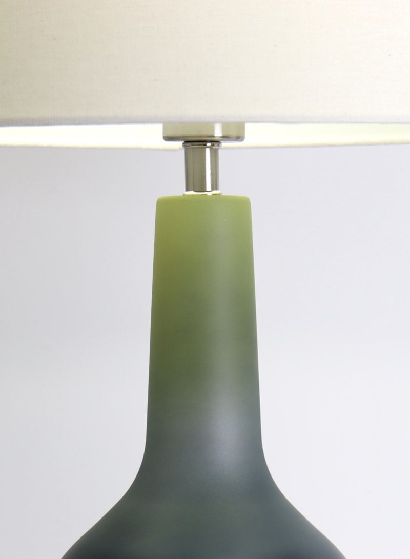 ebb & flow - Modern Design Glass Table Lamp Unique Luxury Quality Material for the Perfect Stylish Home RSN71040 Green 15 x 24.5 - Image 1