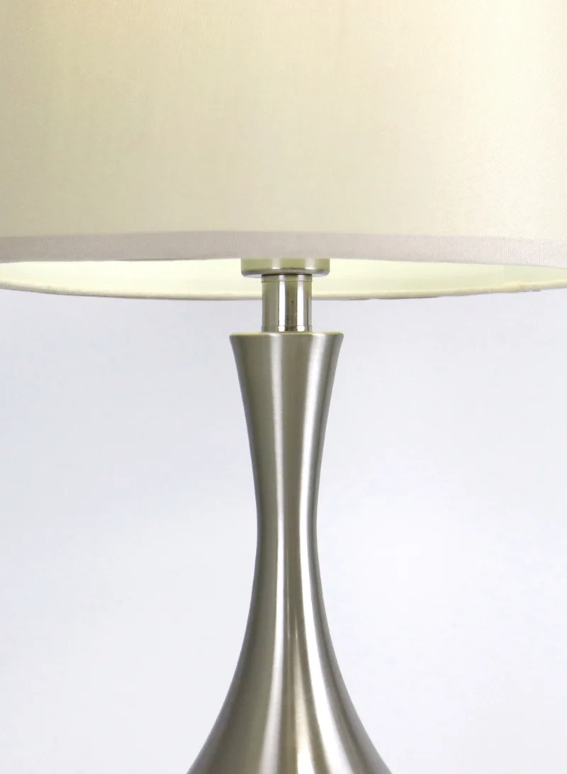 ebb & flow Modern Design Glass Table Lamp Unique Luxury Quality Material for the Perfect Stylish Home RSN71045 Satin Nickel 13 x 23.6
