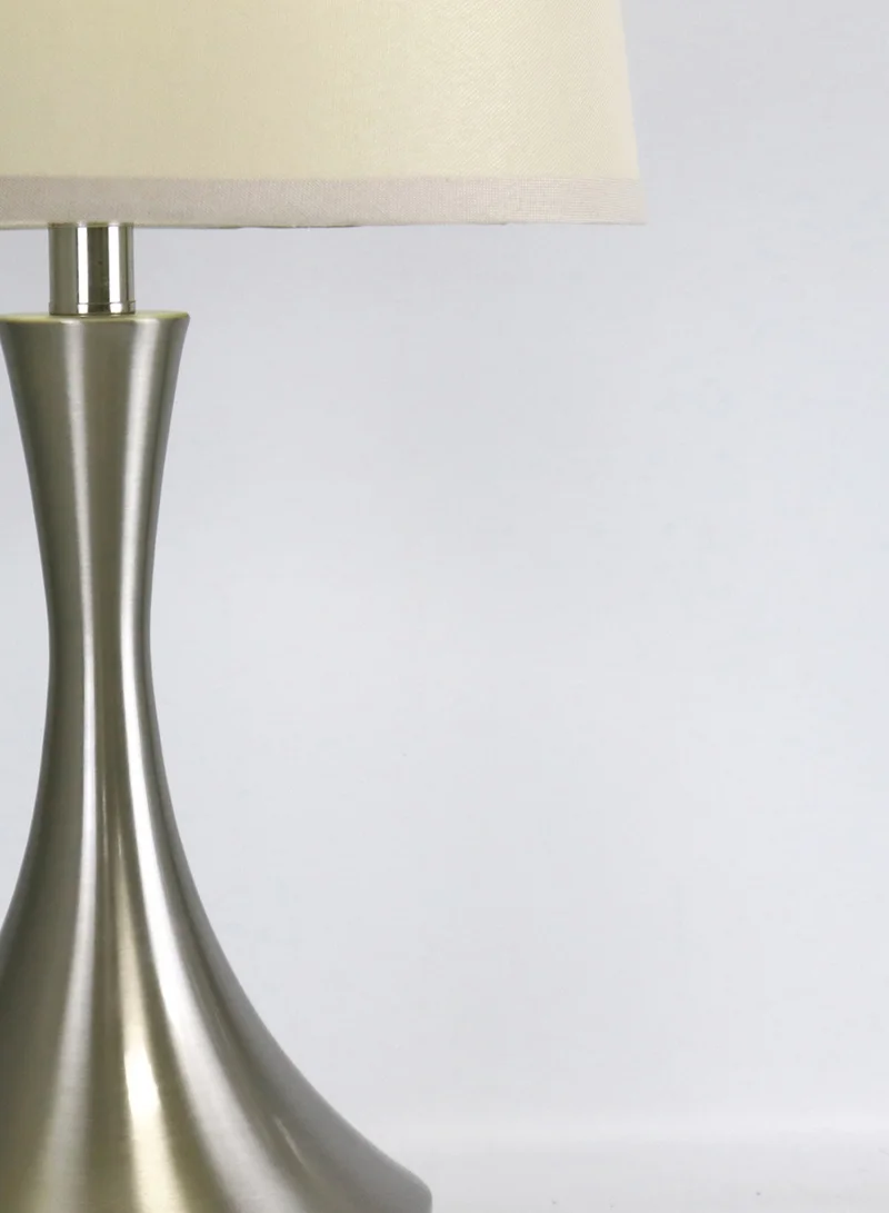 ebb & flow Modern Design Glass Table Lamp Unique Luxury Quality Material for the Perfect Stylish Home RSN71045 Satin Nickel 13 x 23.6