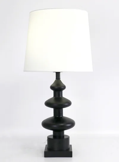 ebb & flow Modern Design Glass Table Lamp Unique Luxury Quality Material for the Perfect Stylish Home RSN71048 Black 11.8 x 24.4