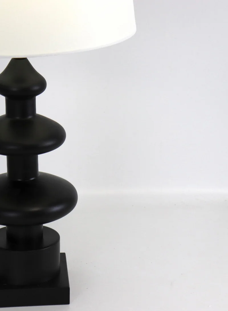 ebb & flow Modern Design Glass Table Lamp Unique Luxury Quality Material for the Perfect Stylish Home RSN71048 Black 11.8 x 24.4