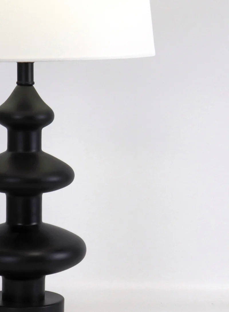 ebb & flow Modern Design Glass Table Lamp Unique Luxury Quality Material for the Perfect Stylish Home RSN71048 Black 11.8 x 24.4