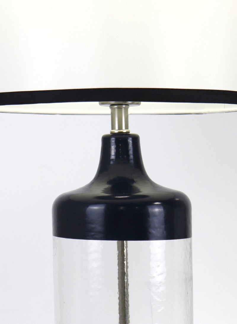 Switch Modern Design Glass Table Lamp Unique Luxury Quality Material for the Perfect Stylish Home RSN71053 Black/Clear 12 x 21 Black/Clear 12 x 21inch  - Image 2