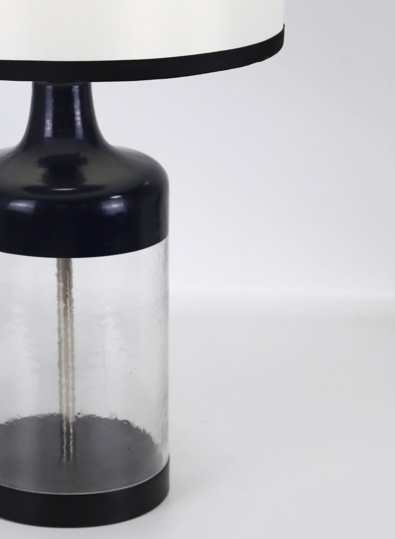 Switch Modern Design Glass Table Lamp Unique Luxury Quality Material for the Perfect Stylish Home RSN71053 Black/Clear 12 x 21 Black/Clear 12 x 21inch  - Image 3