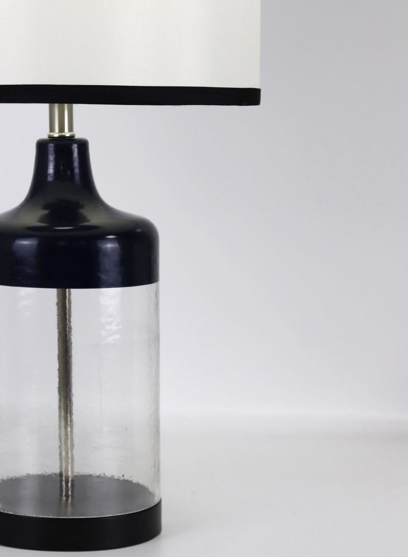 Switch Modern Design Glass Table Lamp Unique Luxury Quality Material for the Perfect Stylish Home RSN71053 Black/Clear 12 x 21 Black/Clear 12 x 21inch  - Image 4