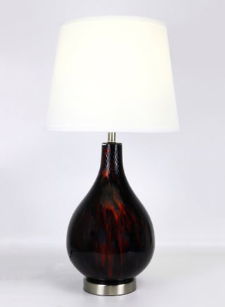 Modern Design Glass Table Lamp Unique Luxury Quality Material for the Perfect Stylish Home RSN71054-A Orange/Black 13 x 24.5 - v1647530076/N44586594A_1