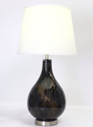 Modern Design Glass Table Lamp Unique Luxury Quality Material for the Perfect Stylish Home RSN71054-B Yellow/Black 13 x 24.5 - v1647530076/N44586595A_1