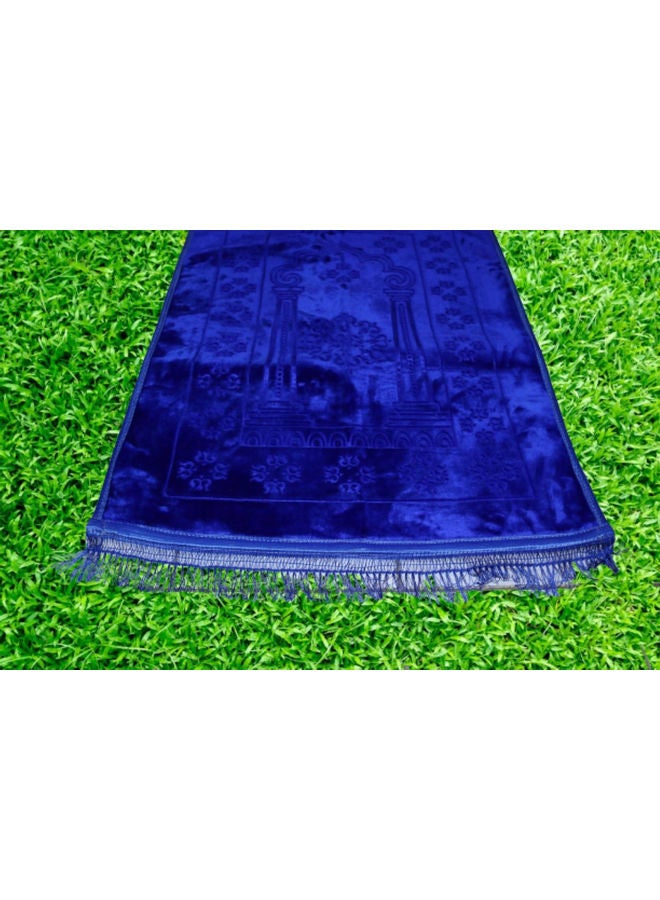 Rosh Soft Velvet Prayer Mat Blue  - Image 3