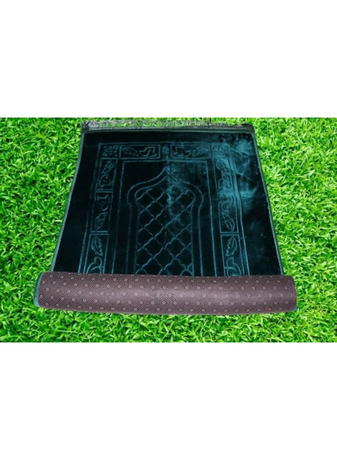 Rosh Soft Velvet Prayer Mat Green  - Image 2