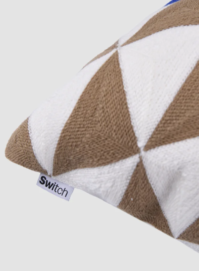Switch Embroidered Cushion, Unique Luxury Quality Decor Items for the Perfect Stylish Home Multicolour CUS050