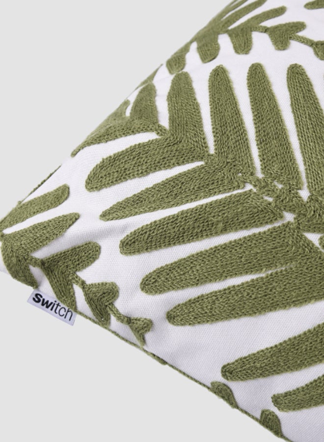 Switch Embroidered Cushion, Unique Luxury Quality Decor Items for the Perfect Stylish Home Green CUS053 - Image 4