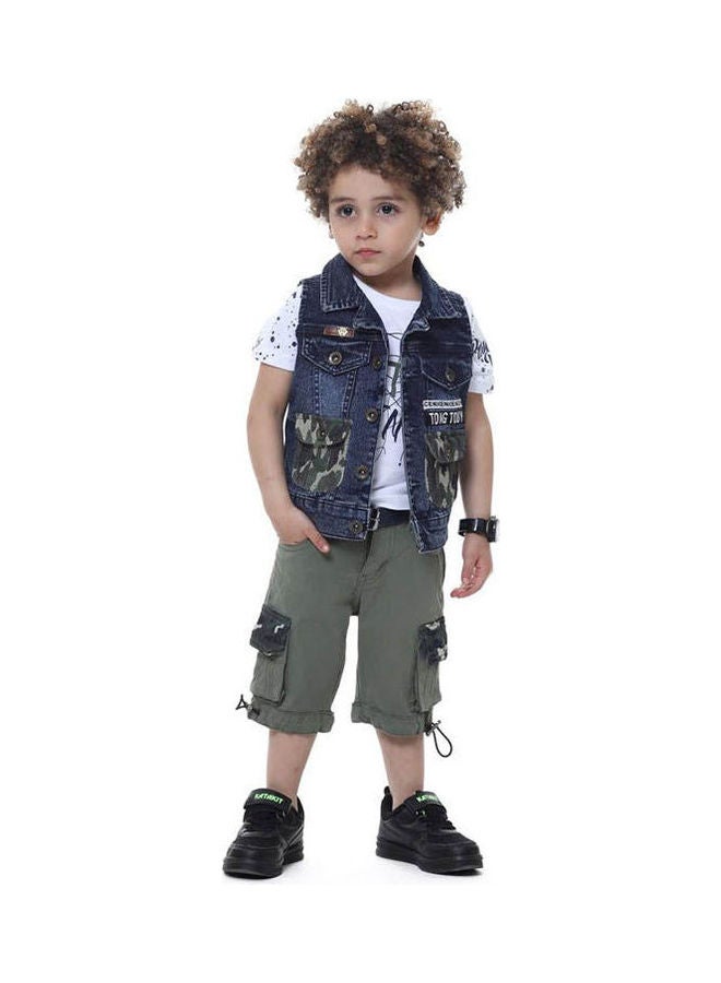 KTK by Katakit - Casual Camouflage Crew Neck Short Sleeve  Sets Multicolour - Image 1