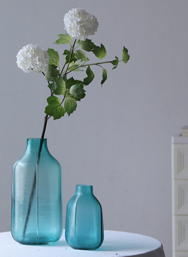 Switch Handmade Glass Flower Vase Unique Luxury Quality Material For The Perfect Stylish Home BX20201193/BXG Teal Green 19.3cm  - Image 1