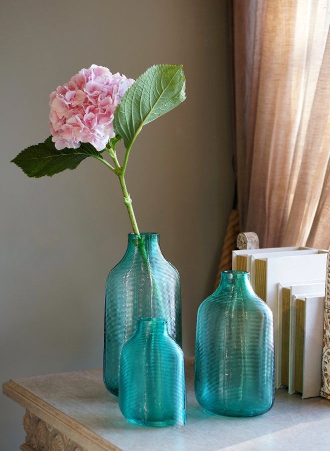 Switch Handmade Glass Flower Vase Unique Luxury Quality Material For The Perfect Stylish Home BX20201193/BXG Teal Green 19.3cm  - Image 4