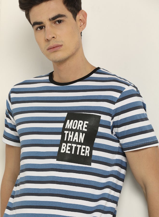 ABOF Comfortable Knitted Cotton Crew Neck T-Shirt Multicolour - Image 3