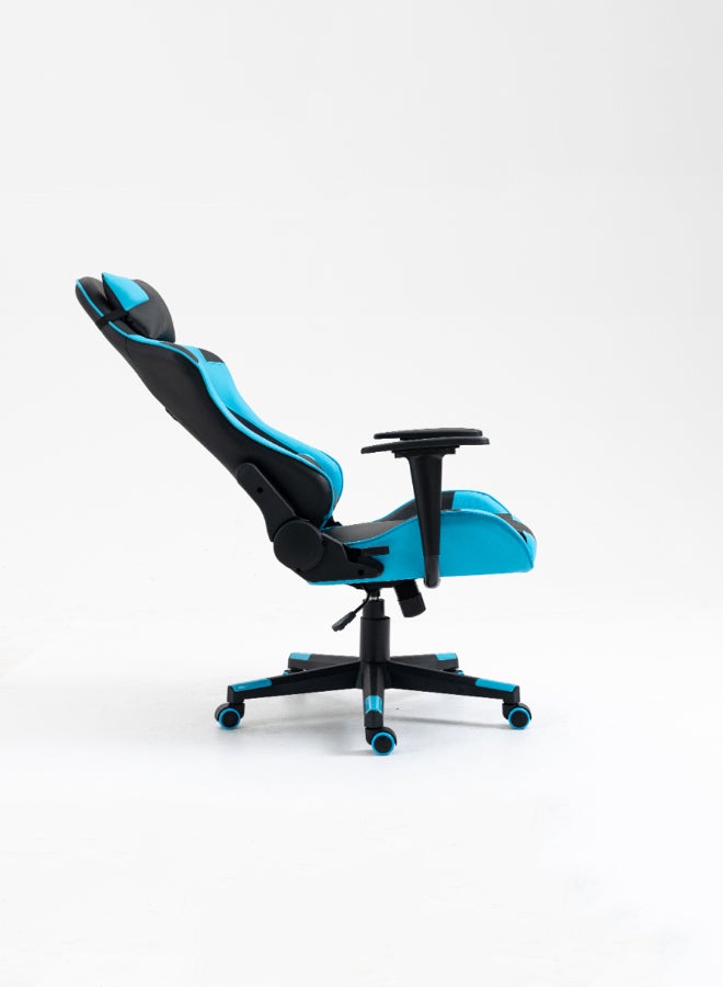 Switch - Drake High Back Ergonomically Stable, With Swivel Function, Adjustable In Full Reclining Faux Leather Computer Silla Gamer Racing Gaming Chair, In Black With Blue Accents 5727Lb Light Blue - Image 1