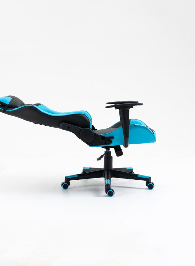 Switch - Drake High Back Ergonomically Stable, With Swivel Function, Adjustable In Full Reclining Faux Leather Computer Silla Gamer Racing Gaming Chair, In Black With Blue Accents 5727Lb Light Blue - Image 1