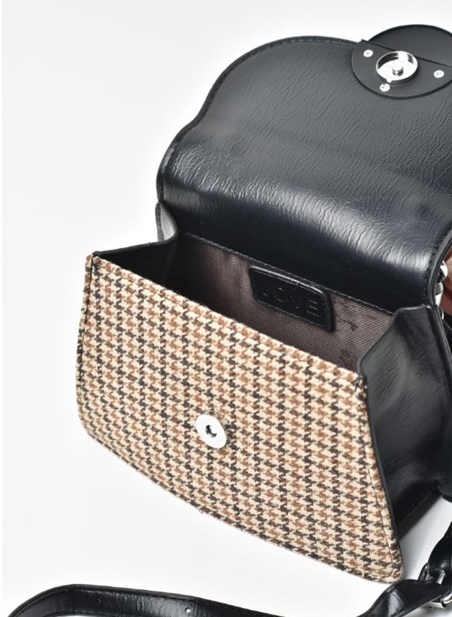 جوف حقيبة ساتشيل كاجوال أنيقة للنساء مع محفظة أسود - Image 4