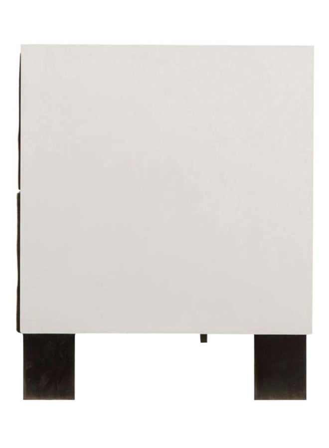 ebb & flow Bedroom Makeup Vanity Luxurious - White/Brown//Black Ronald Collection Wood Table - 4 Drawer Dresser For Hairstyle brown; grey-silver 183x56x68cm  - Image 5