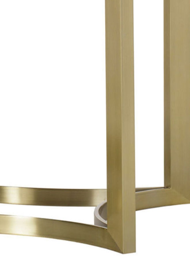 ebb & flow - Dining Table Luxurious - 8 Seater - Dining Table - Walnut/Brass Chester Collection Walnut Wood Dining Table - Walnut/Brass 203x76x102cm - Image 1