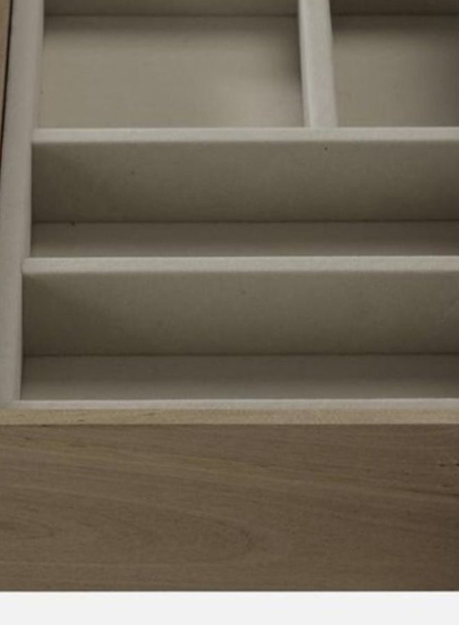 ايب اند فلو - طاولة تزيين بتصميم فاخر مناسبة لوضع مستحضرات التجميل في غرفة النوم وتصفيف الشعر من تشكيلة سيرا مقاس 132 × 56 × 77 سم، لون بني/ نيكل طاولة - بني/نيكل 132 x 56 x 77سم - Image 1